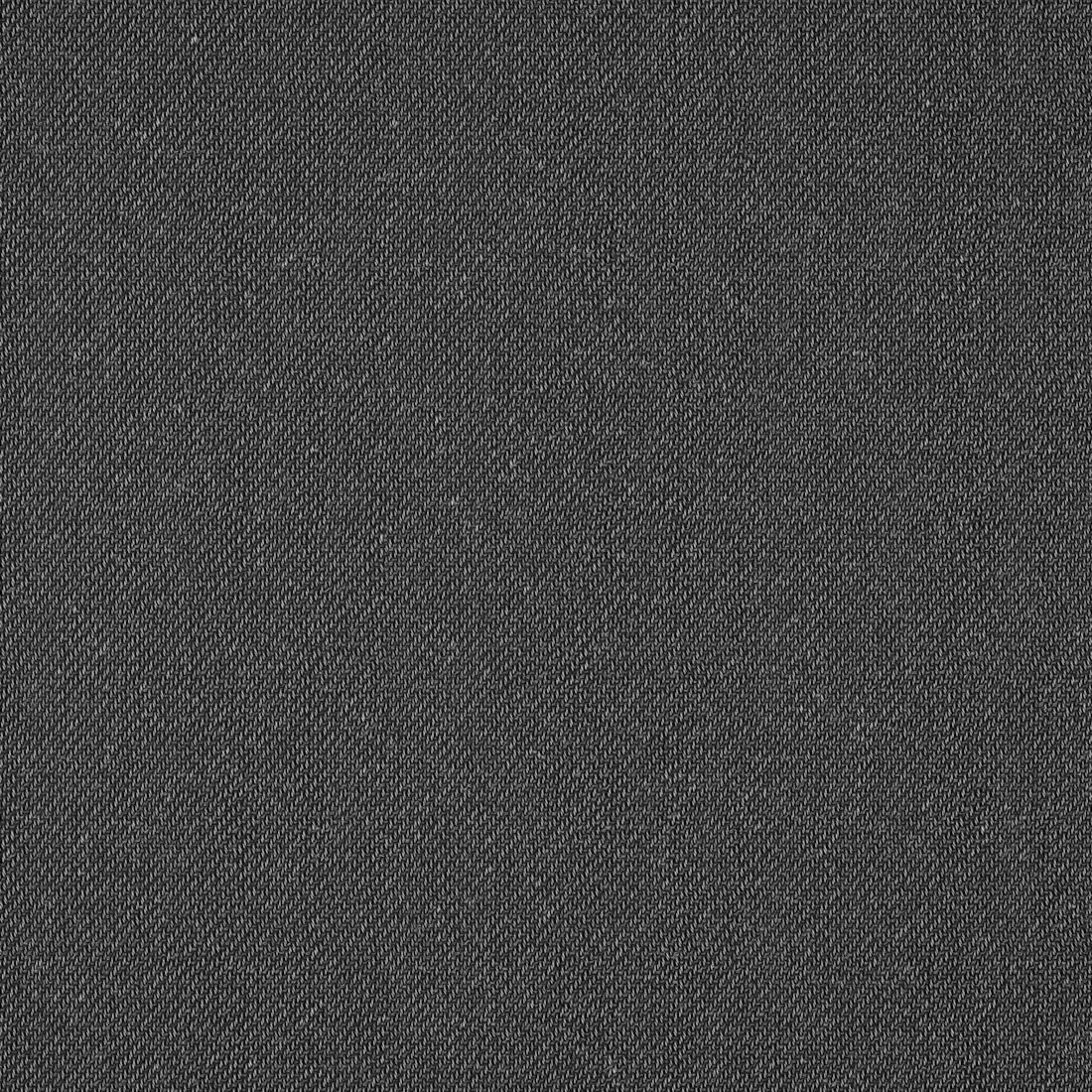 Close-up of a black twill fabric showing its diagonal weave